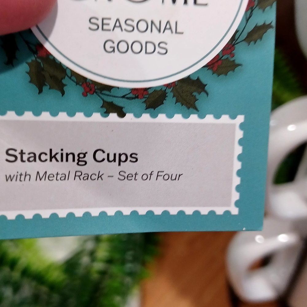 Seasonal Stacking Cups With Metal Rack - Picture 7 of 7